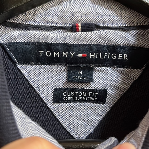 Tommy Hilfiger Navy Polo M - Picture 3 of 3